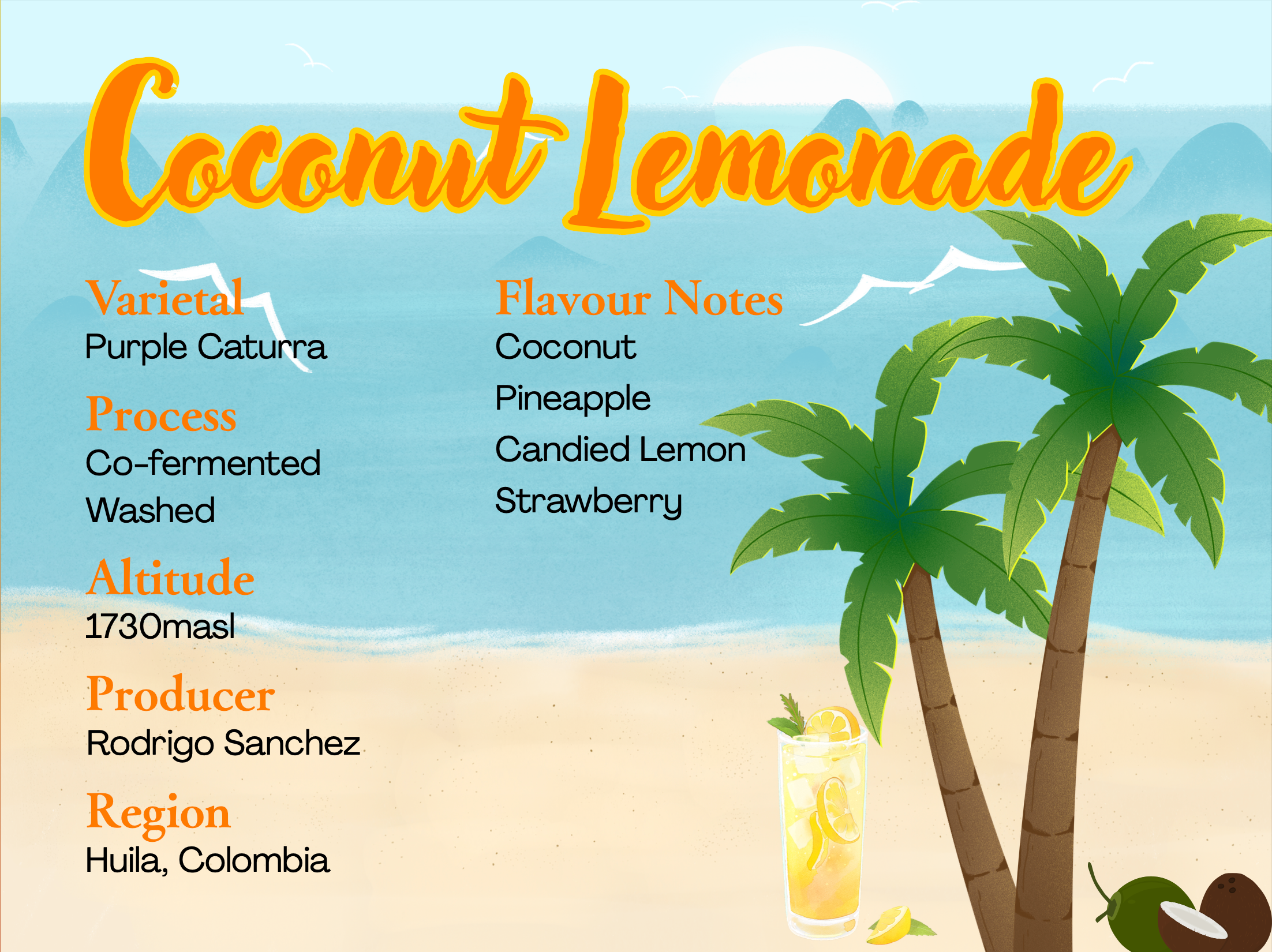 Colombia - Coconut Lemonade - Purple Caturra